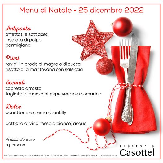 Casottel Menu di Natale