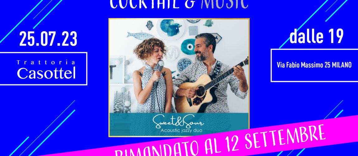 serata di cocktail e musica