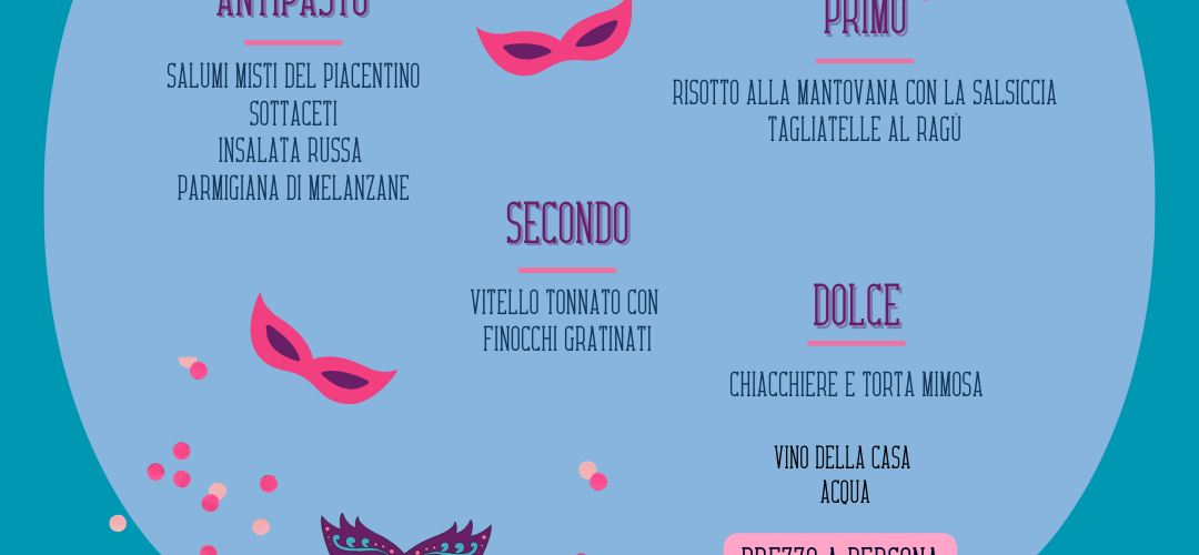 Trattoria Casottel menu carnevale